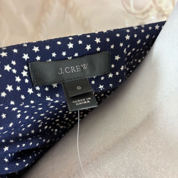 NEW J. Crew Navy Polka Dot Women's Top - Picture 10 of 12